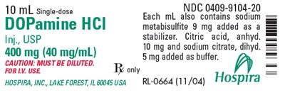 10 mL Label (1000210 0409 9104 20 Dopamine 10ml)